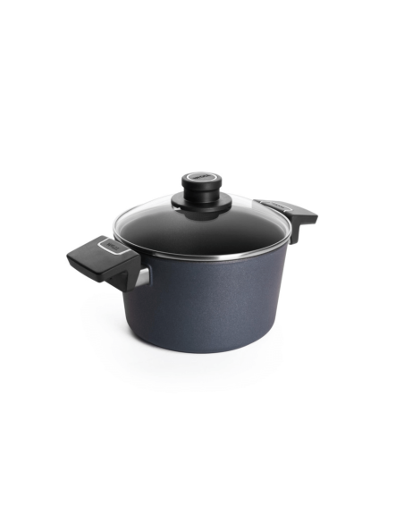 Pentola in alluminio fuso Woll Diamond Lite + coperchio in vetro