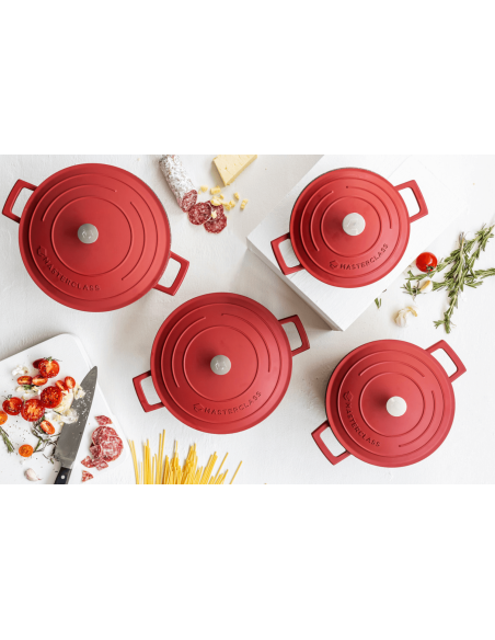 MasterClass induktionskompatibel rund sauteuse i gjutet aluminium 4L