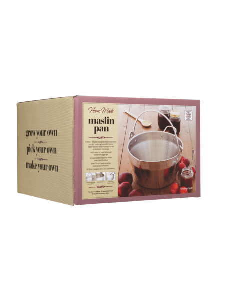 Tacho para compota de aço inoxidável 9L KitchenCraft Home Made