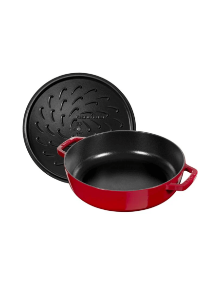Sartén de hierro fundido esmaltado Staub Chistera cereza