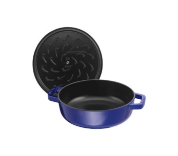 Staub Chistera deep-blue enamelled cast-iron sauté pan 2