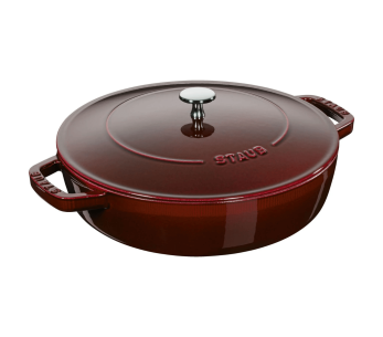 Frigideira Staub Chistera em ferro fundido esmaltado grenadine