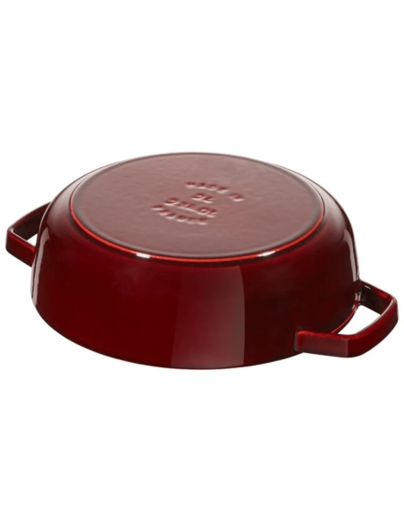 Staub Chistera emaljerad gjutjärnssautépanna grenadine