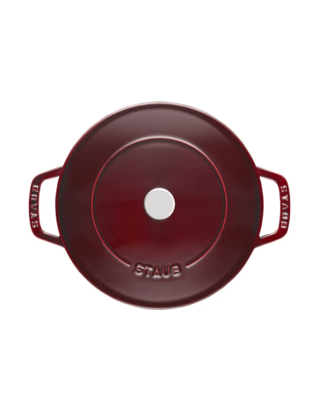 Staub Chistera emaljerad gjutjärnssautépanna grenadine