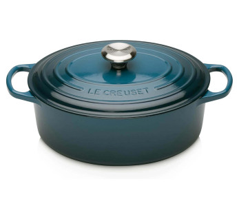 Le Creuset Signature cacerola ovalada de hierro fundido esmaltado 29cm Deep Teal