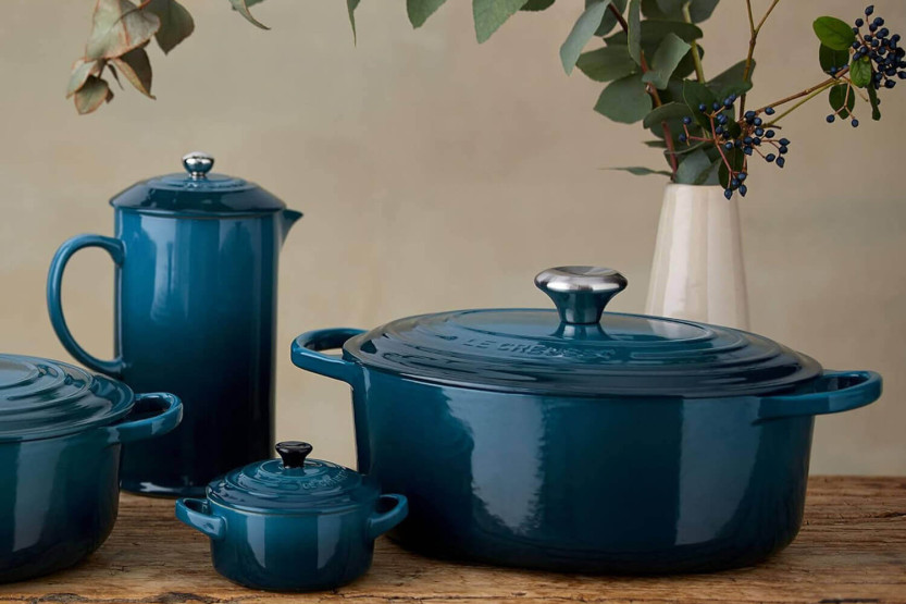 Le Creuset Signature oval emaljerad gjutjärnsgryta 29cm Deep Teal