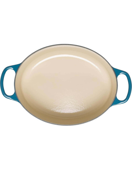 Casseruola ovale in ghisa smaltata Le Creuset Signature 29 cm Deep Teal