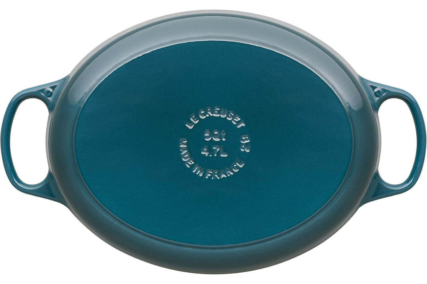 Le Creuset Signature oval emaljerad gjutjärnsgryta 29cm Deep Teal
