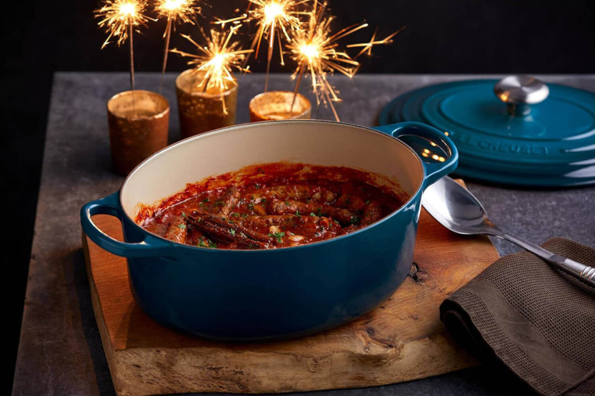 Le Creuset Signature enamelled cast iron oval casserole 29cm Deep Teal