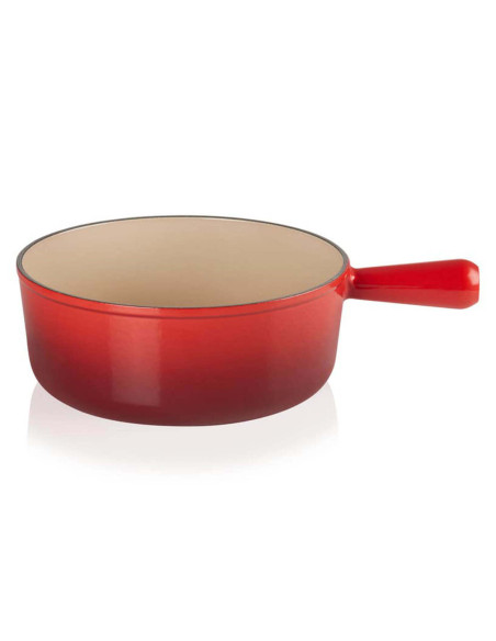 Le Creuset 22CM Cerise emaljert fonduegryte i støpejern