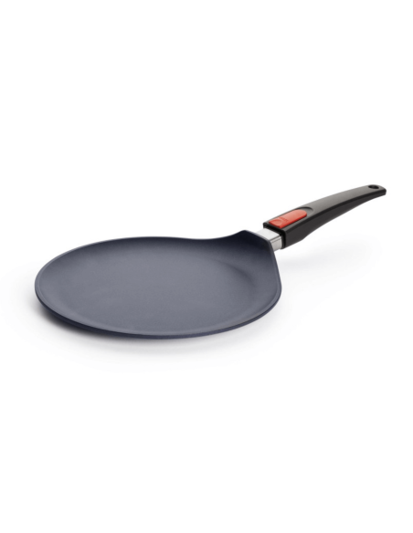 Crepera Woll Diamond Lite de aluminio fundido con mango de polímero desmontable 26cm