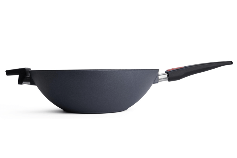 Wok Woll Diamond Lite i gjuten aluminium med avtagbart polymerhandtag 34cm + lock