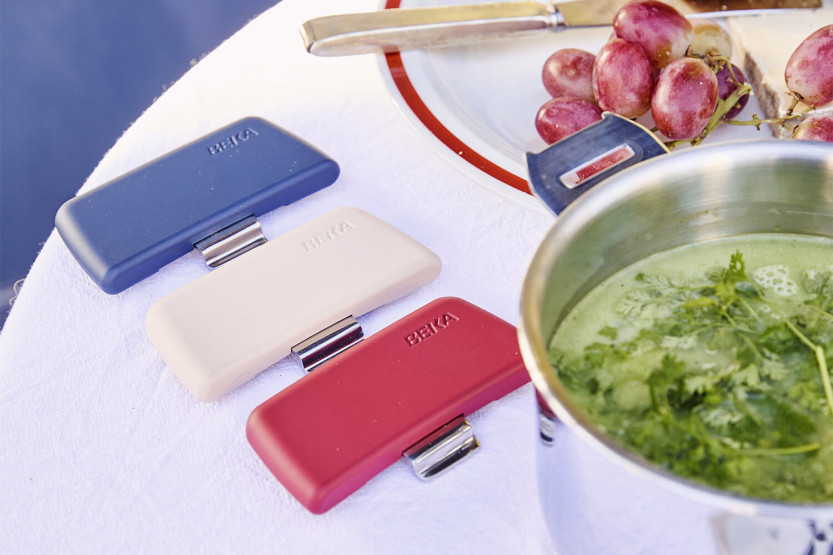 Set van 2 verwijderbare Beka Evolution bakelieten handgrepen - Rood