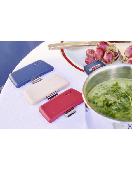 Set mit 2 abnehmbaren Griffen Beka Evolution aus Bakelit - Blau