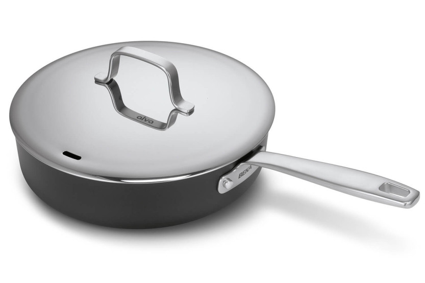 Padella antiaderente rivestita in ceramica Beka Maestro 24 cm con manico lungo + coperchio