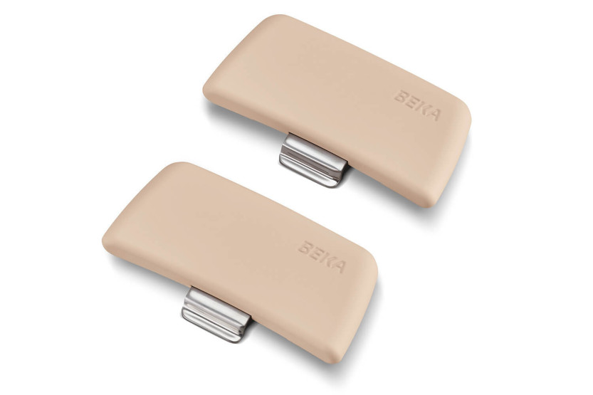 Set van 2 afneembare Beka Evolution bakelieten handgrepen - Beige