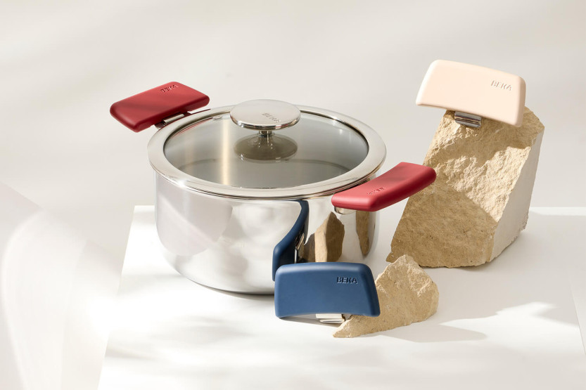 Set aus 2 abnehmbaren Griffen Beka Evolution aus Bakelit - Beige