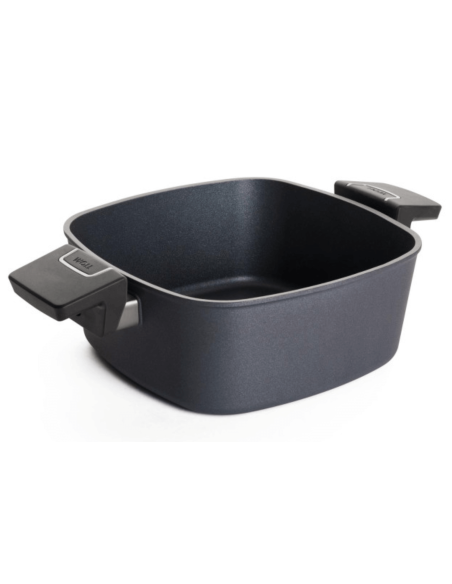 Sartén cuadrada Woll Diamond Lite de aluminio fundido con tapa de cristal