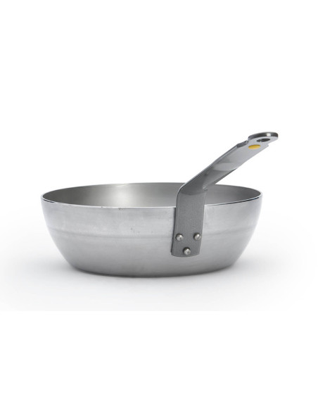 Frigideira  de campo borda alta De Buyer Minéral B Element em ferro 24cm