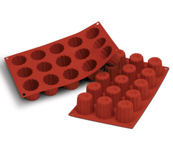 Profi-Silikonform Silikomart Silicon Flex 300x175mm 15 Mini Cannelés