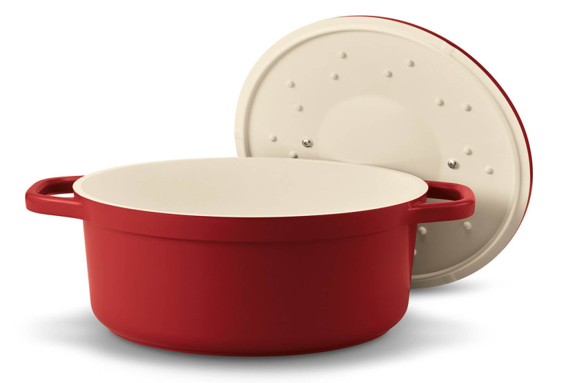 Beka Plume ovale Cocotte aus Aluminium 31cm - Rot