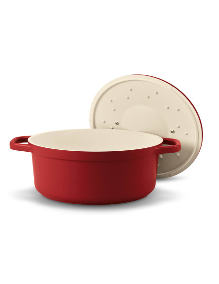 Beka Plume ovale Cocotte aus Aluminium 31cm - Rot