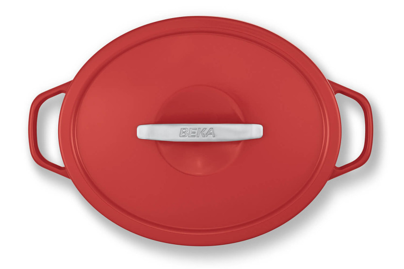 Beka Plume ovale Cocotte aus Aluminium 31cm - Rot