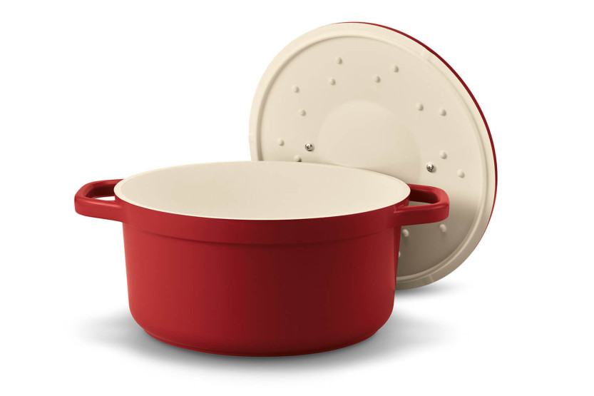 Beka Plume pyöreä alumiininen pata-astia 24cm - Punainen