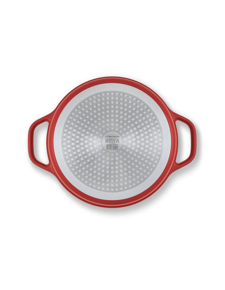 Beka Plume runder Bräter aus Aluminium 24cm - Rot
