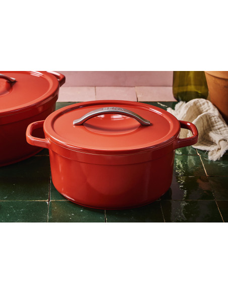 Beka Plume cacerola redonda de aluminio 24cm - Rojo