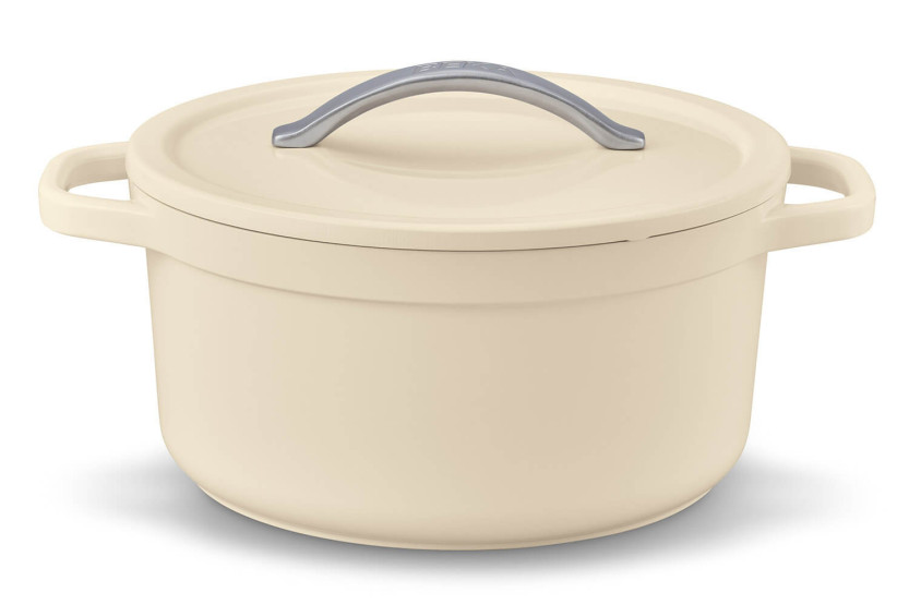 Beka Plume rund aluminiumgryta 24 cm - Beige
