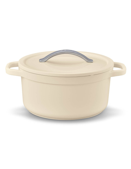 Beka Plume round aluminium casserole 24cm - Beige