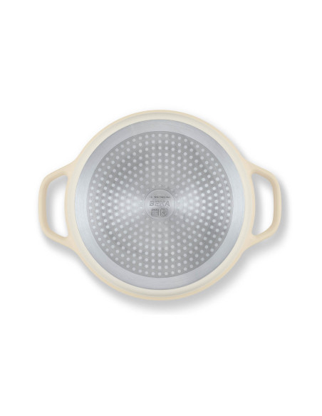 Beka Plume rund aluminiumsgryde 24 cm - Beige