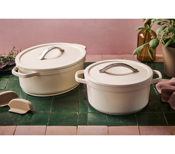 Beka Plume round aluminium casserole 24cm - Beige 2