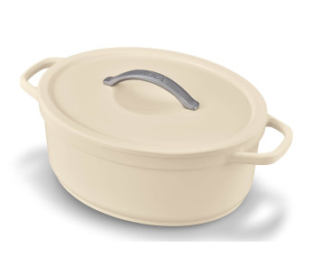 Beka Plume oval aluminium casserole 31cm - Beige