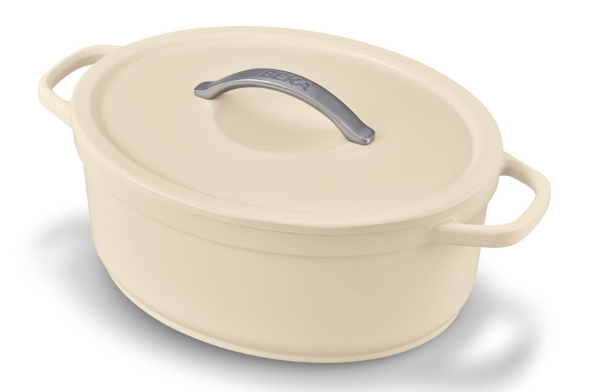 Beka Plume oval aluminiumsgryte 31 cm - Beige