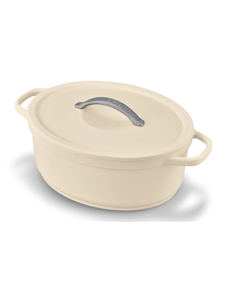 Beka Plume oval aluminiumsgryte 31 cm - Beige