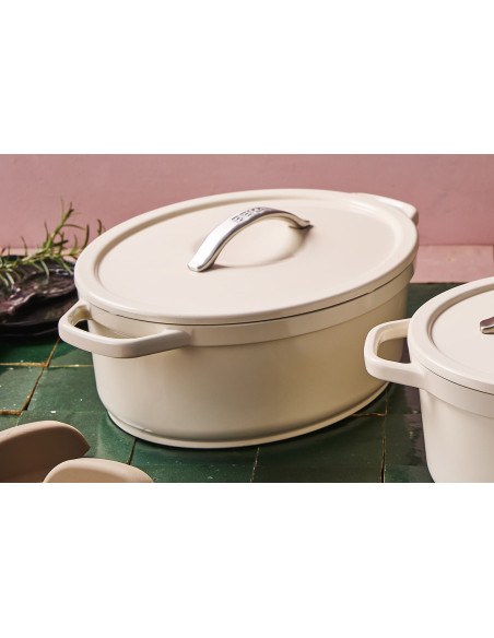 Beka Plume oval aluminiumsgryde 31 cm - Beige