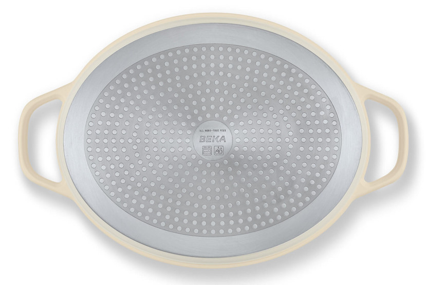 Beka Plume ovale aluminium ovenschaal 31cm - Beige
