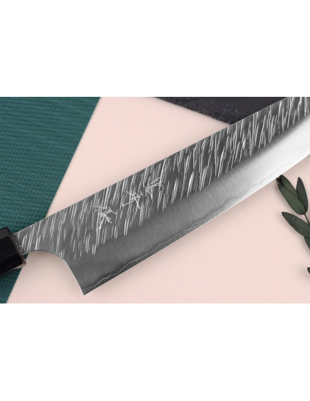 Faca de chef japonesa Yu Kurosaki Fujin 21cm SG2 feita à mão