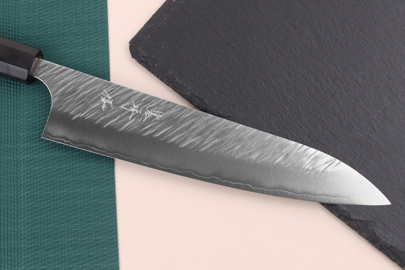 Faca de chef japonesa Yu Kurosaki Fujin 21cm SG2 feita à mão