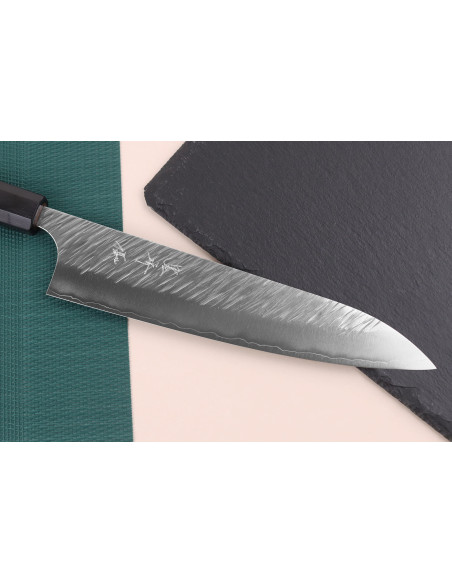 Faca de chef japonesa Yu Kurosaki Fujin 21cm SG2 feita à mão
