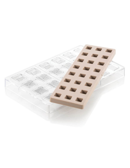 Silikomart profesjonell silikonform 24 praliner med innsats