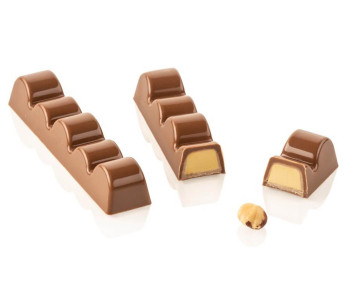 Silikomart professionele silicone vorm 10 chocoladerepen met inzetstuk 2
