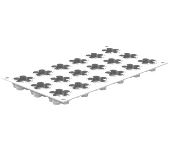 Molde silicona 3D profesional Silikomart 18 flores XS