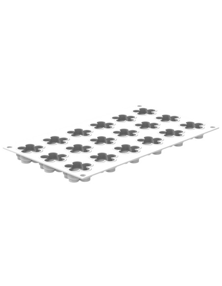 Professionele 3D siliconen mal Silikomart 18 bloemen XS
