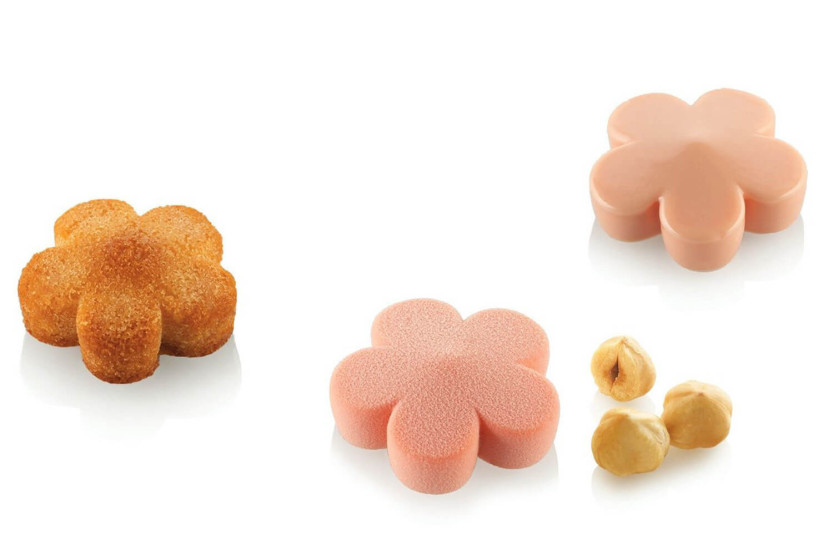 Ammattimainen 3D silikonimuotti Silikomart 18 kukkia XS