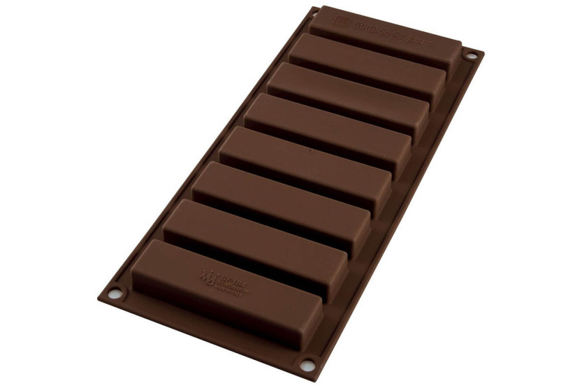 Silikomart professional silicone mold 8 chocolate bars