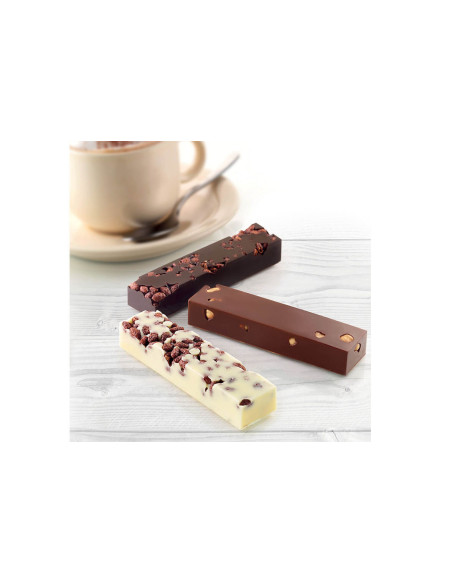 Silikomart professional silicone mold 8 chocolate bars