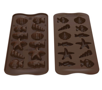 Silikomart EasyChoc molde silicona profesional virutas chocolate 44x38mm